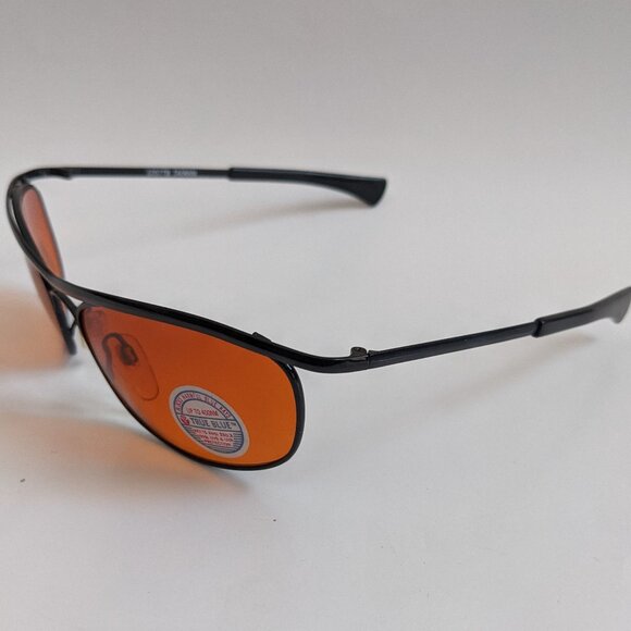 NWT True Vintage 90's fashion Oscar I style metal wrap sports Sunglasses - Picture 2 of 8